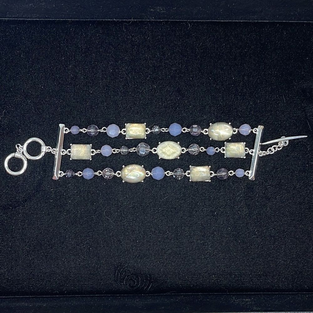 Premier Designs Purple Three Strand Bracelet